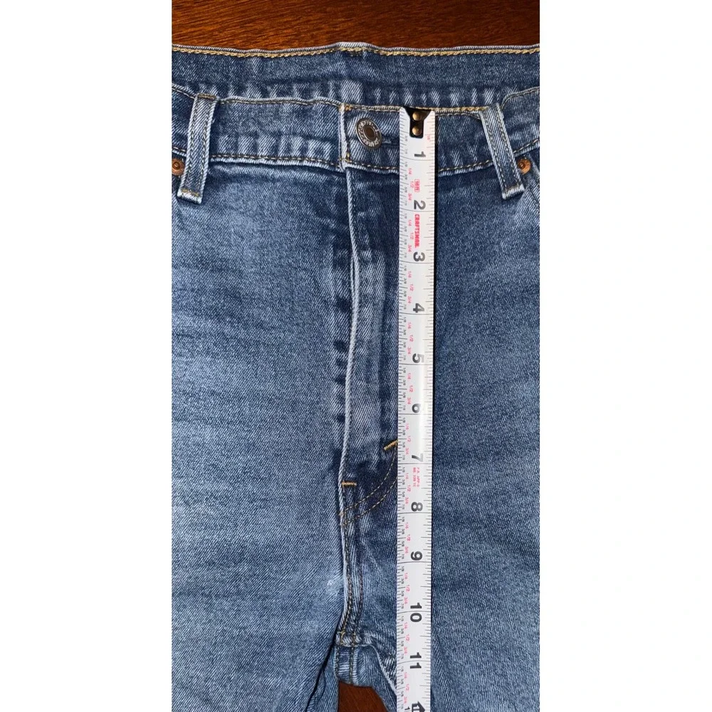 Levi 514 Men Jeans‎ 38x30 Blue  Straight Fit Some Distressing Medium Wash Denim